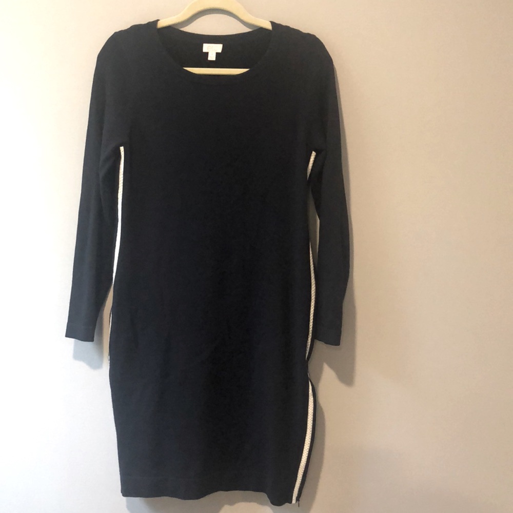 Etc Navy/White Sweater Dress